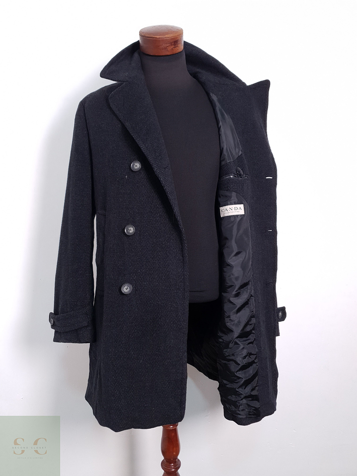 Abrigo Marinero Canda Lana Plomo Talla L 5