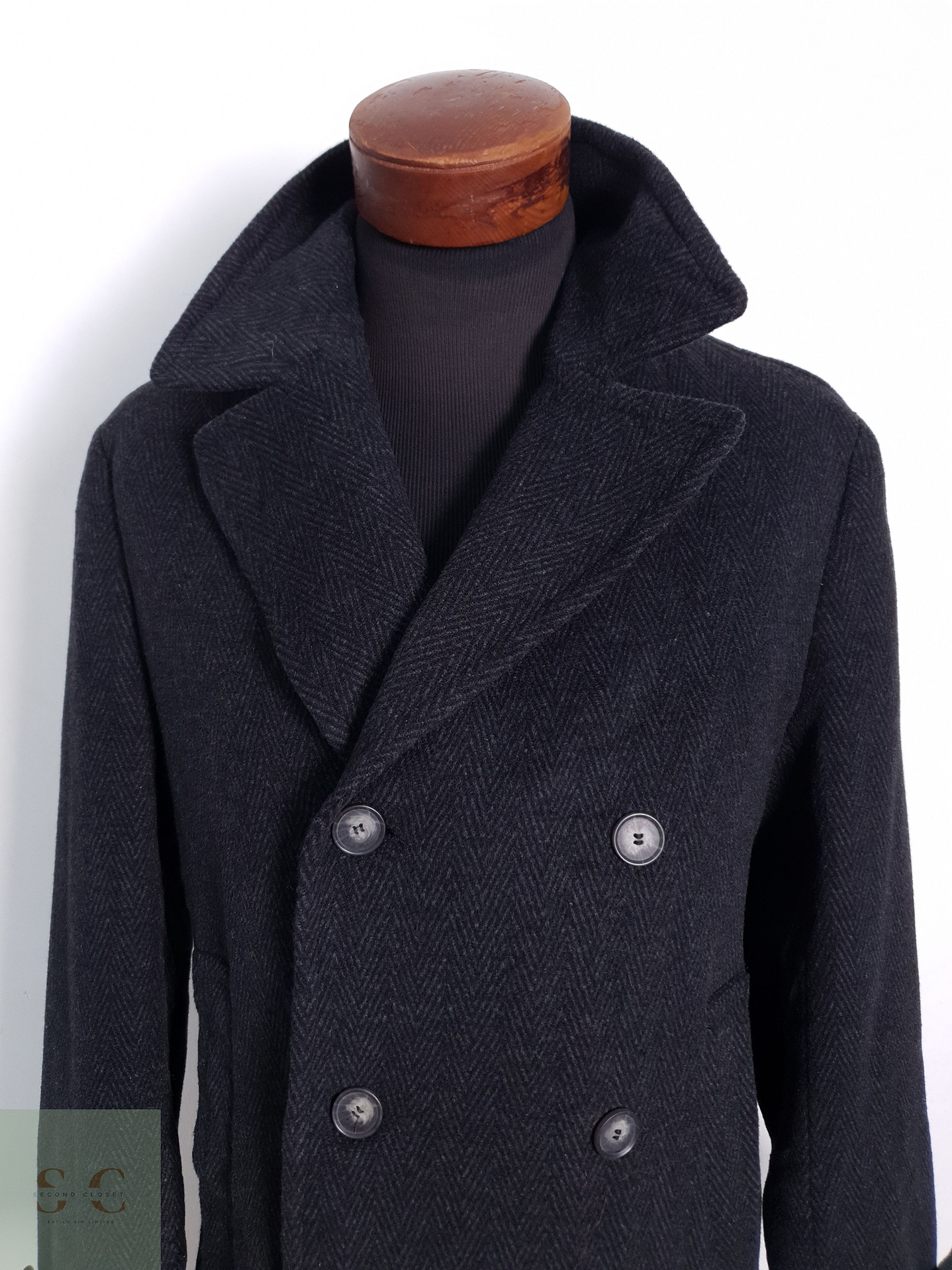 Abrigo Marinero Canda Lana Plomo Talla L 7