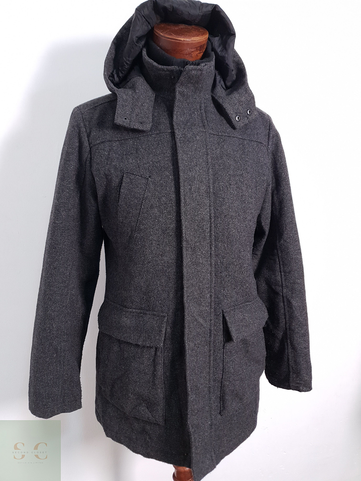 Chaqueton Pinx Lana Plomo Talla M 2