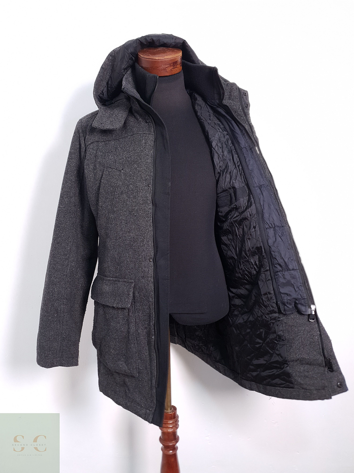 Chaqueton Pinx Lana Plomo Talla M 5