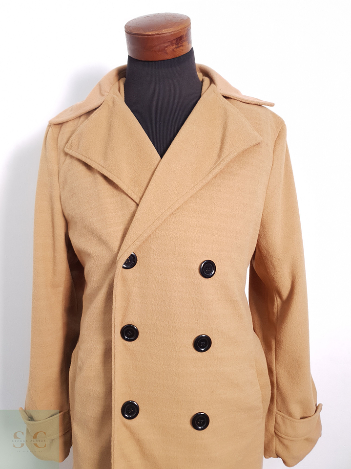 Abrigo Hombre Vintage Camel Talla L 3