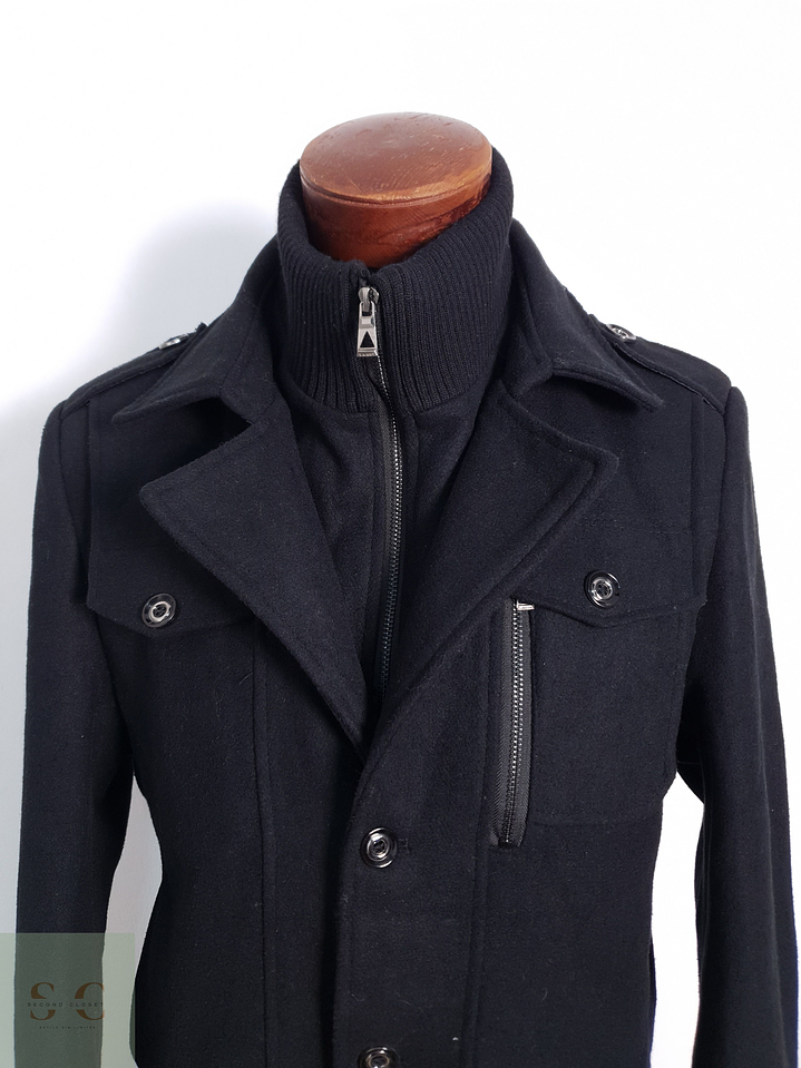 Chaqueta Hombre Vintage Negro Talla ML 6