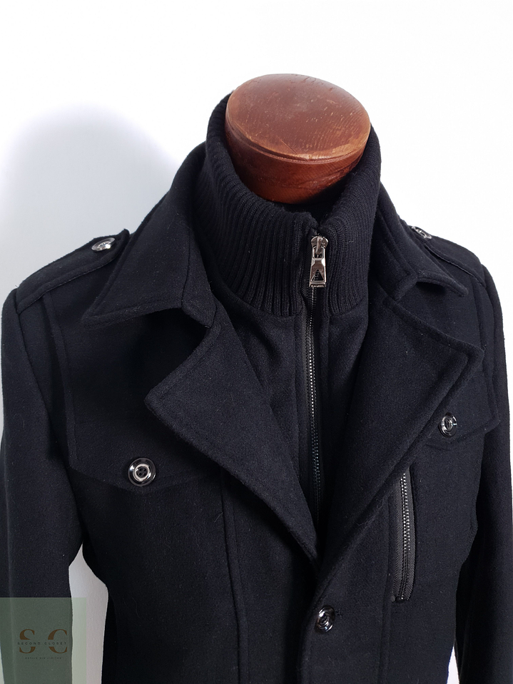Chaqueta Hombre Vintage Negro Talla ML 8