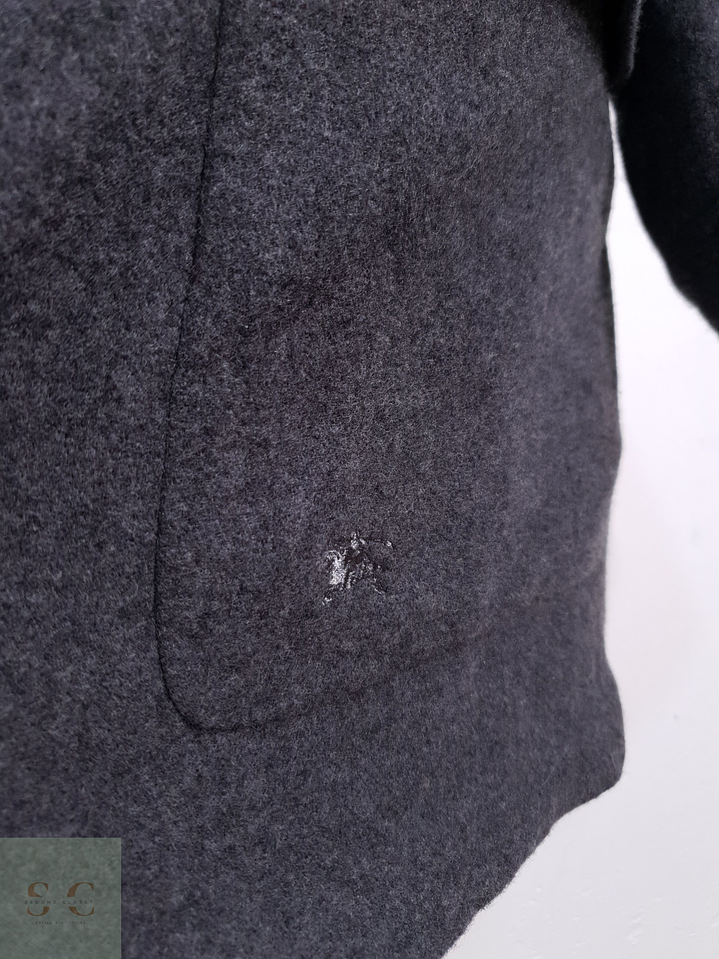 Abrigo Hombre Burberry 100% lana virgen Gris Talla LXL 11