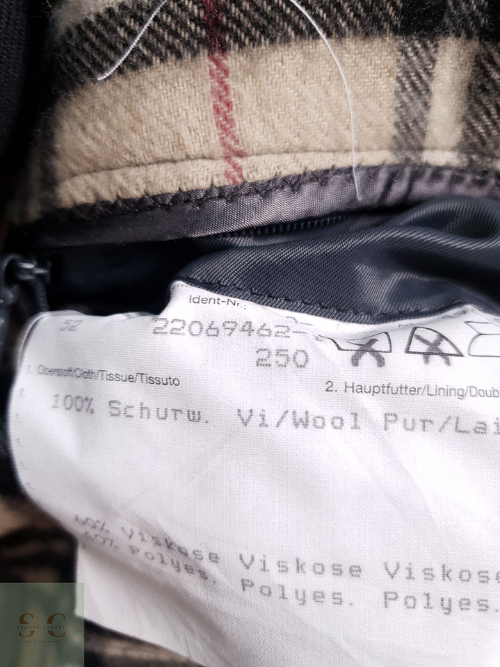 Abrigo Hombre Burberry 100% lana virgen Gris Talla LXL 14