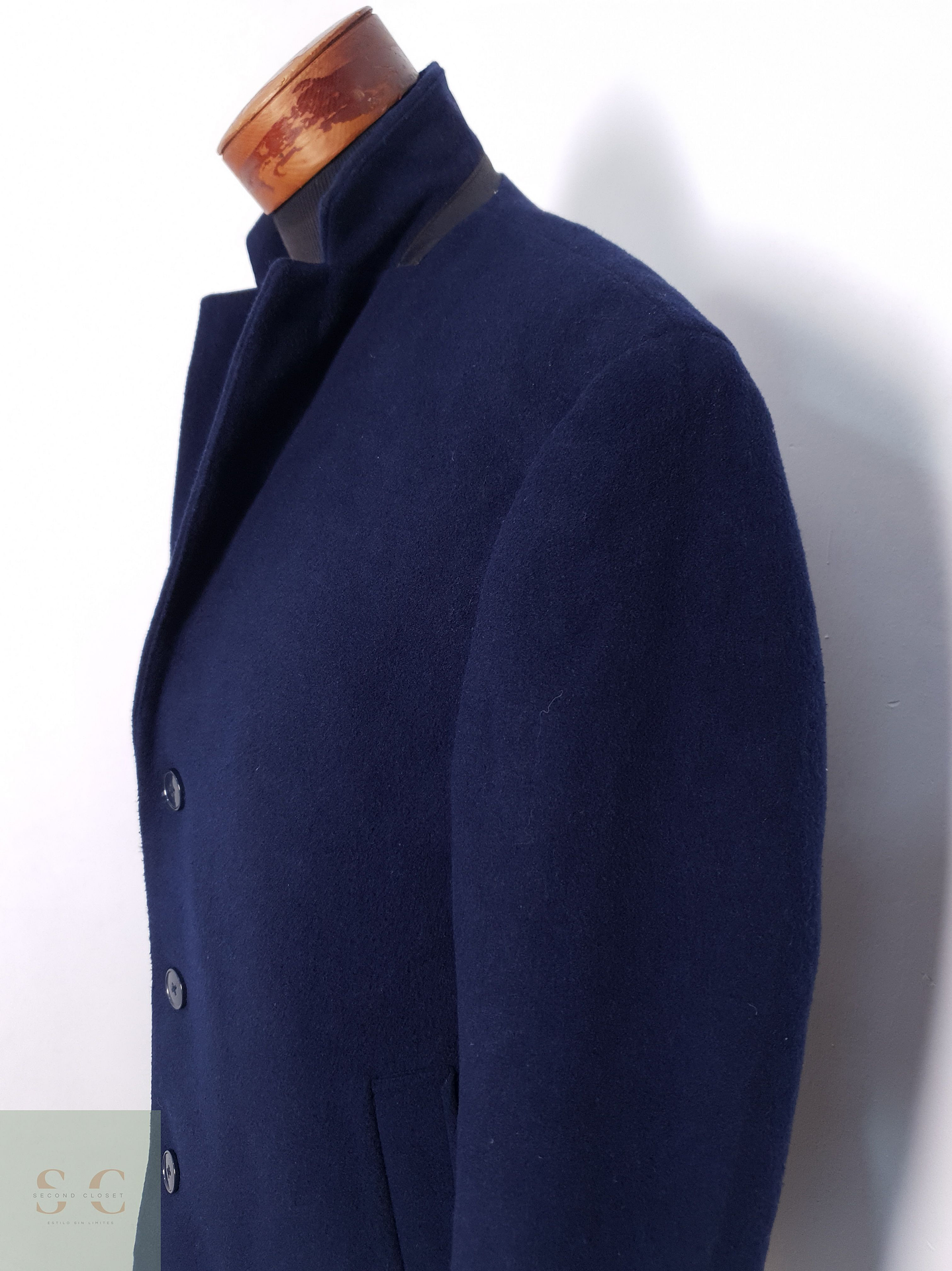 Abrigo Hombre Calvin Klein Azul Oscuro Talla ML 5