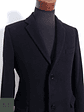 Abrigo Hombre Folk lana y cashmere Negro Talla M - Miniatura 3