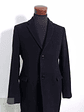 Abrigo Hombre Folk lana y cashmere Negro Talla M - Miniatura 4