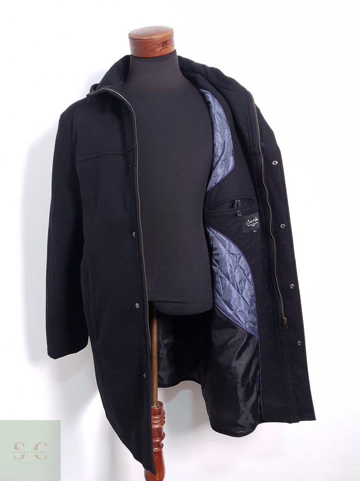 Chaqueton Hombre Butler & Webb 60% lana Negro Talla XL 5