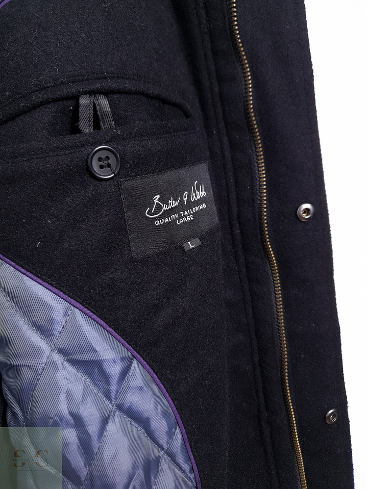 Chaqueton Hombre Butler & Webb 60% lana Negro Talla XL 7