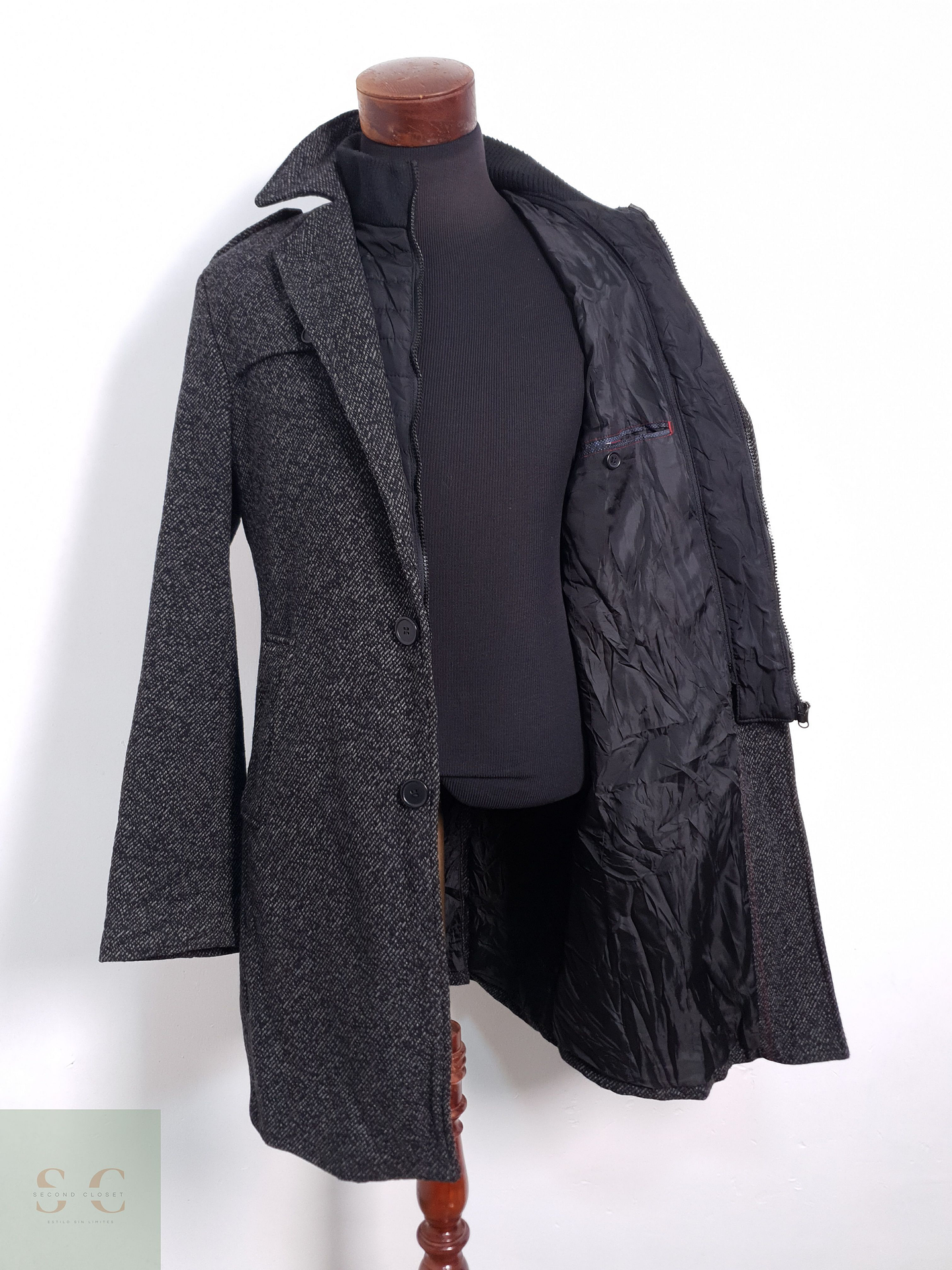 Abrigo Hombre Giorgio Plomo Talla ML 5