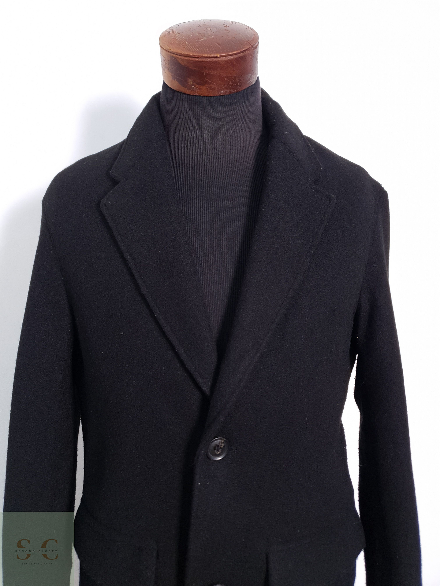 Abrigo Hombre Zara Negro Talla SM 3