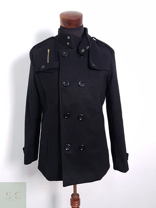 Abrigo Hombre Flex Supply Negro Talla SM