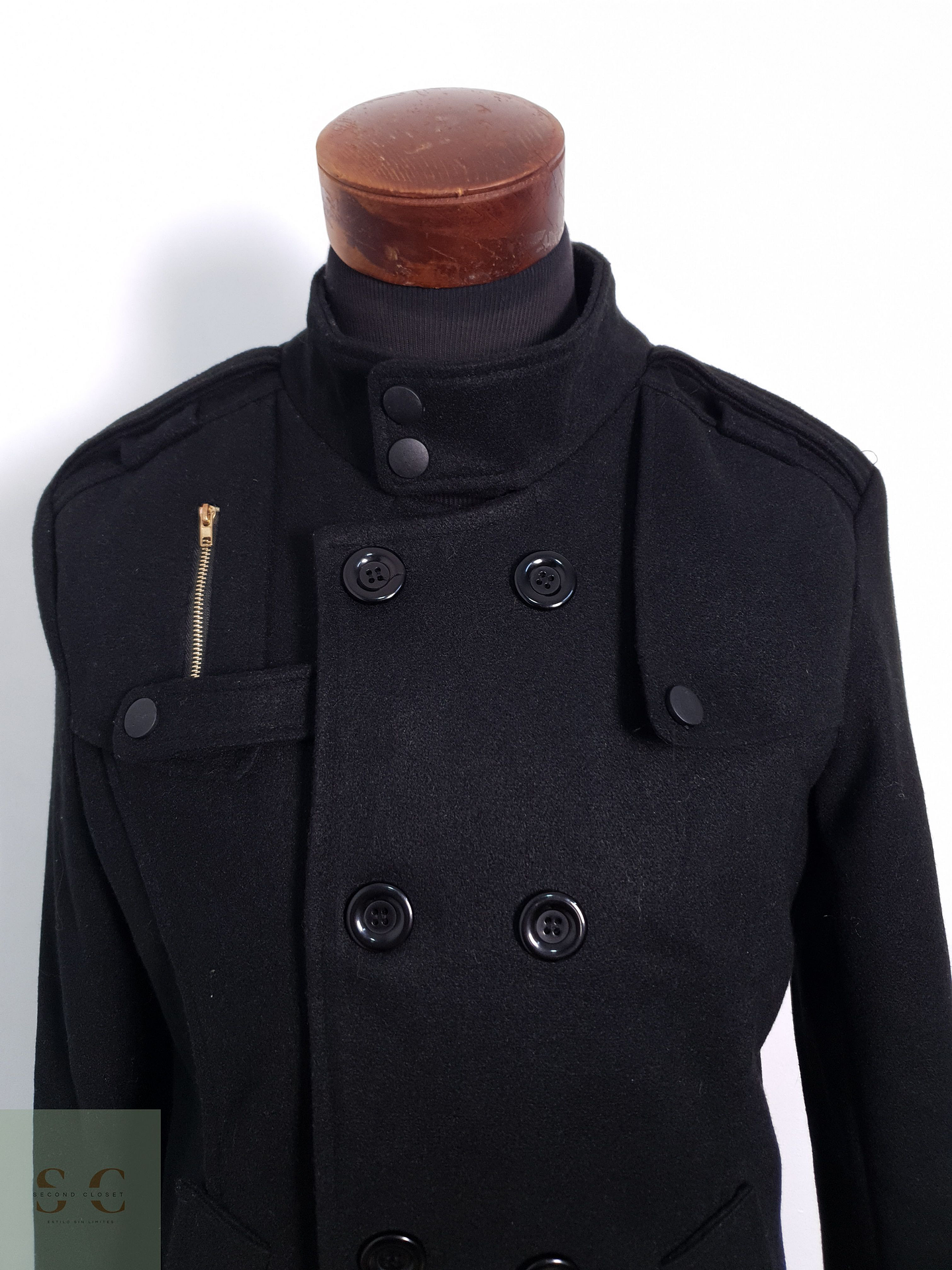 Abrigo Hombre Flex Supply Negro Talla SM 4