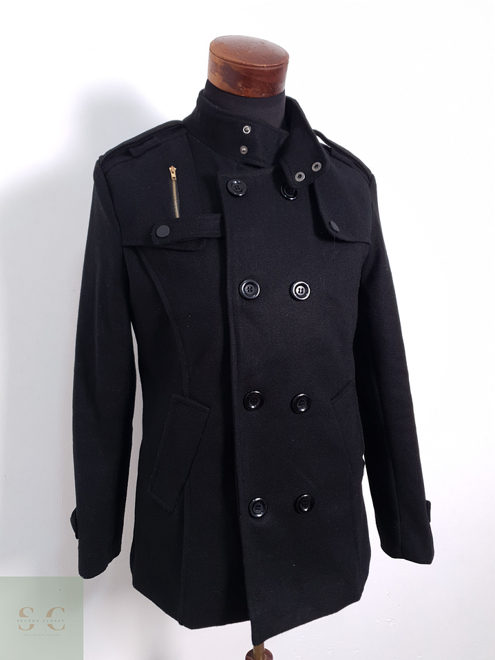 Abrigo Hombre Flex Supply Negro Talla SM 5