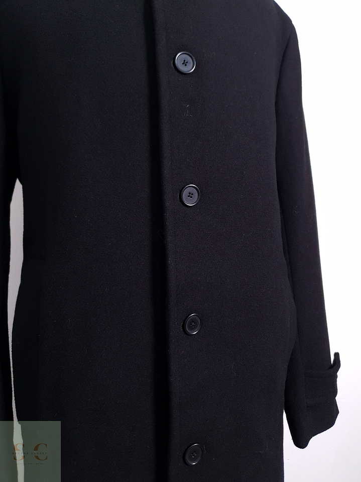 Abrigo Hombre Mango Negro Talla ML 4