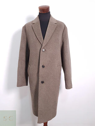 Abrigo Hombre H&M 70% lana Camel Talla XL