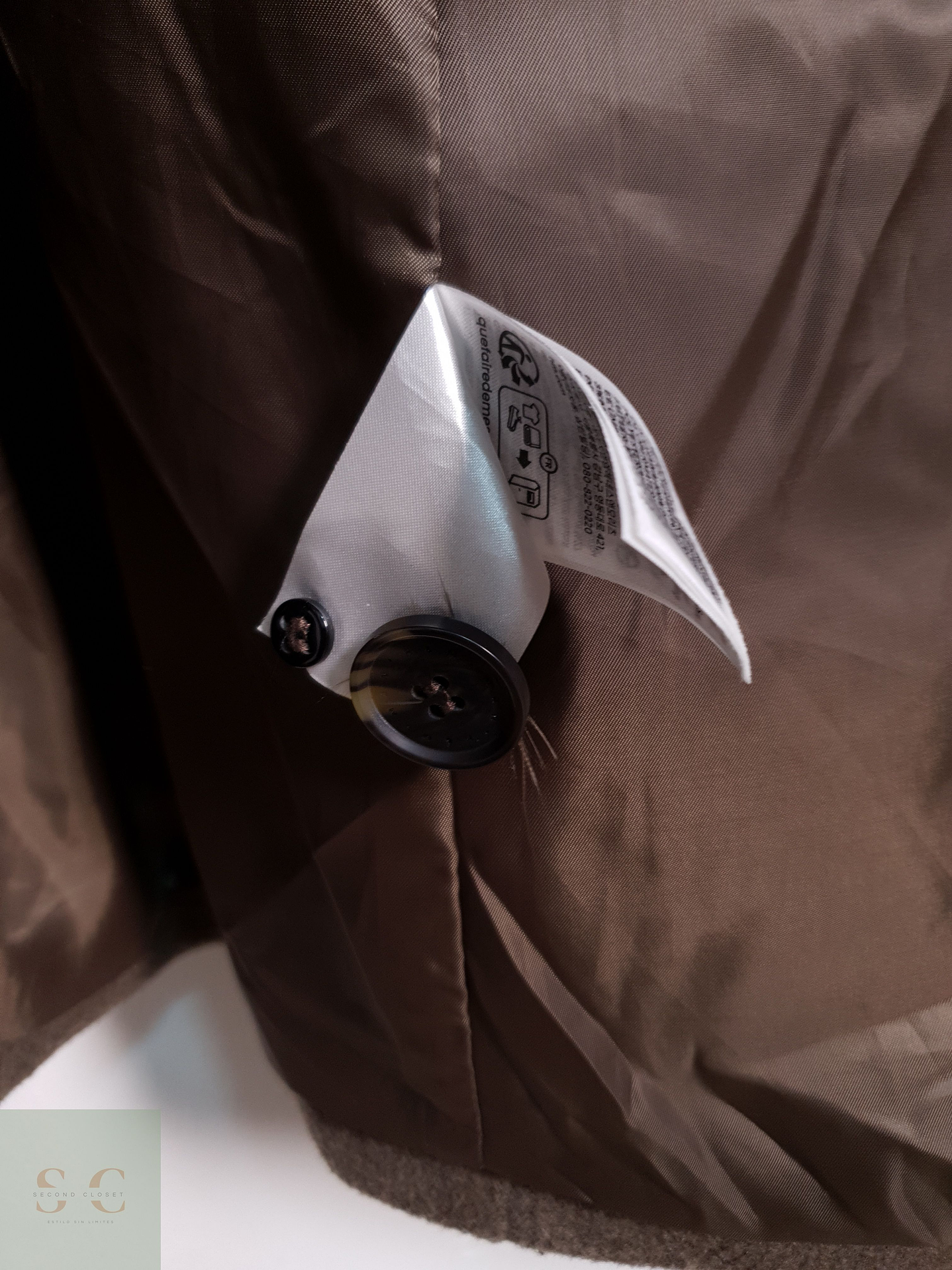 Abrigo Hombre H&M 70% lana Camel Talla XL 6