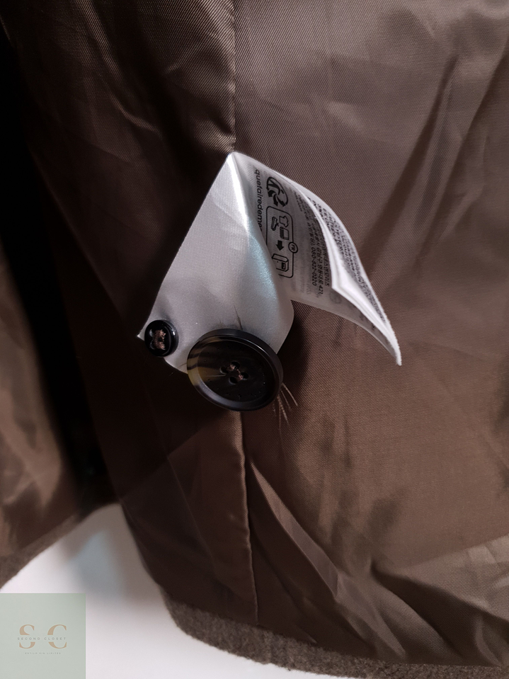 Abrigo Hombre H&M 70% lana Camel Talla XL 6