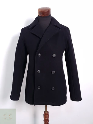 Abrigo Hombre Farah 80% lana Negro Talla SM