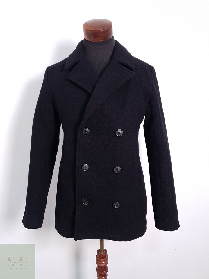 Abrigo Hombre Farah 80% lana Negro Talla SM 2