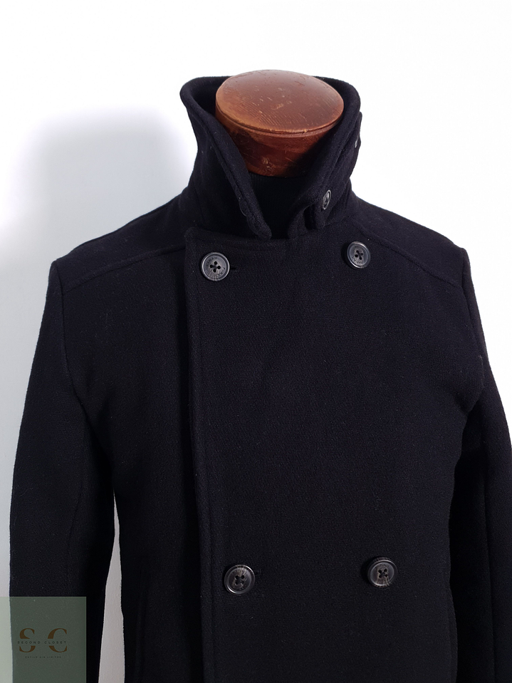 Abrigo Hombre Farah 80% lana Negro Talla SM 5