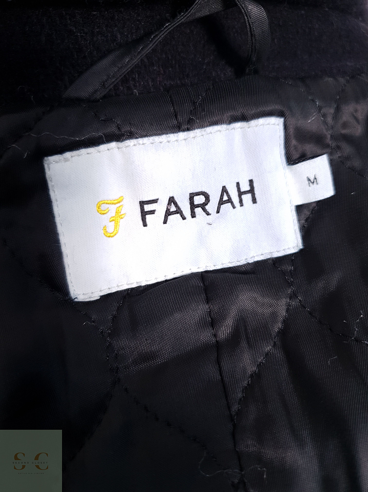 Abrigo Hombre Farah 80% lana Negro Talla SM 9