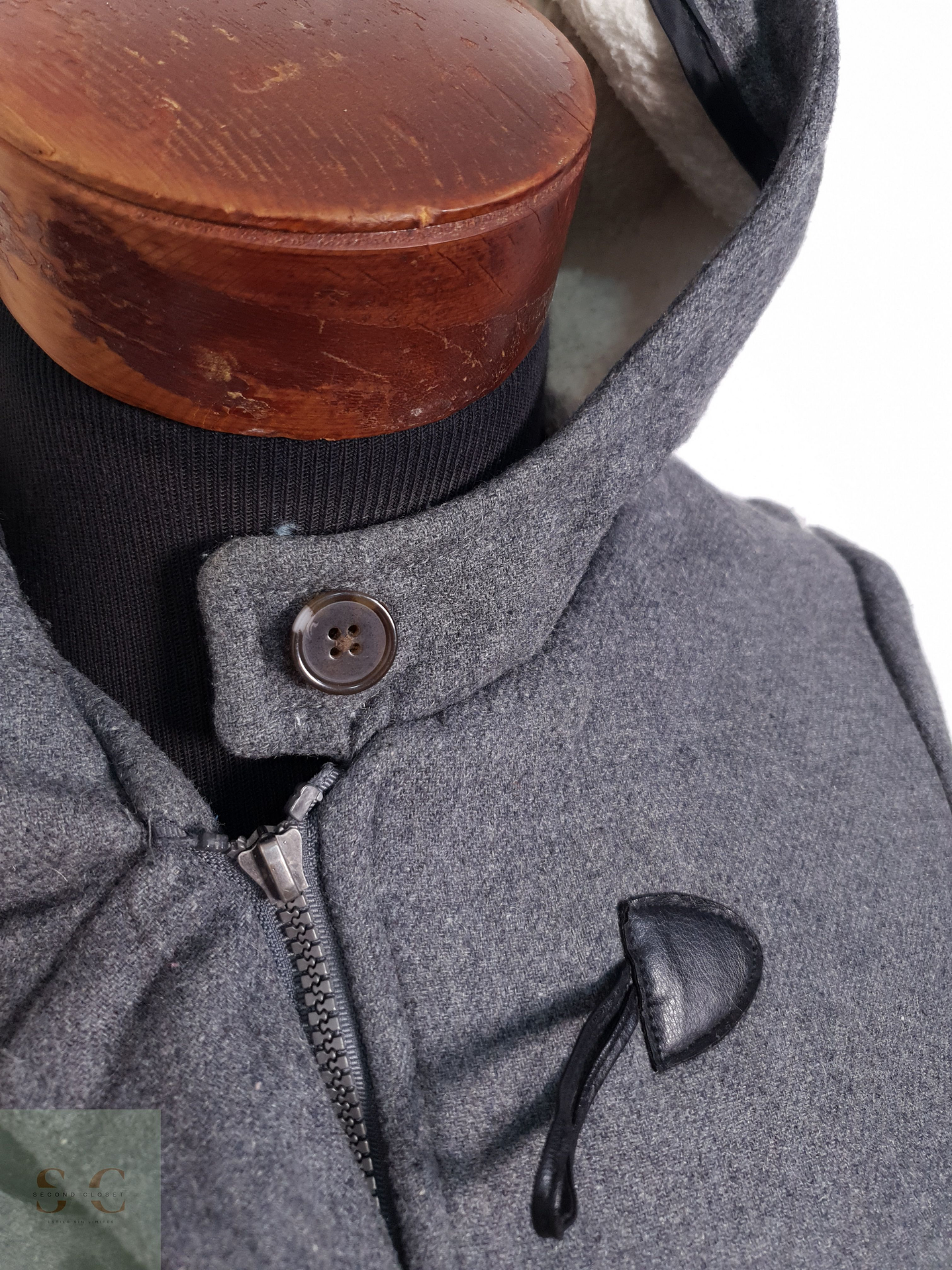 Montgomery Hombre Vintage Gris Talla M 4