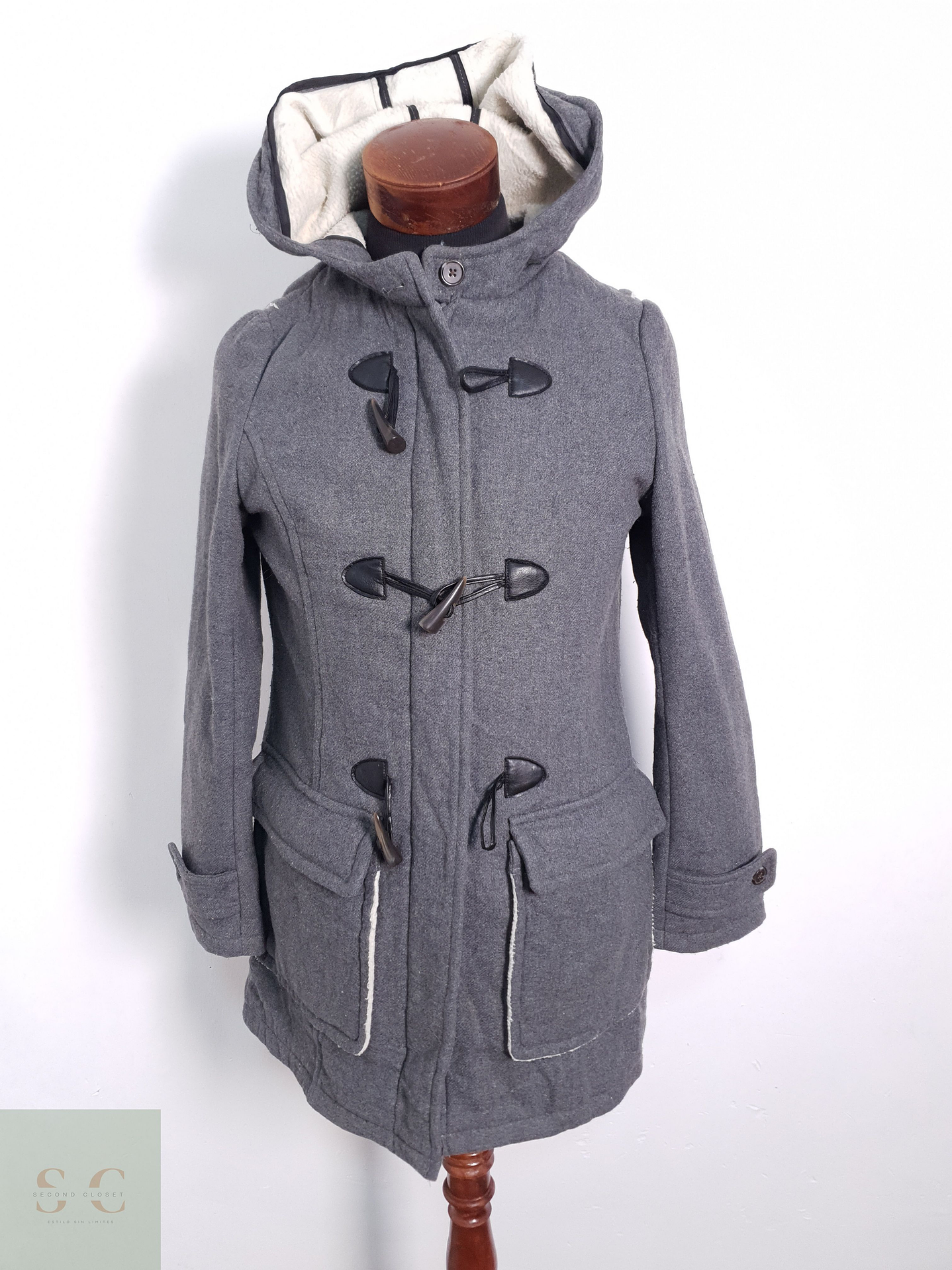 Montgomery Hombre Vintage Gris Talla M 5