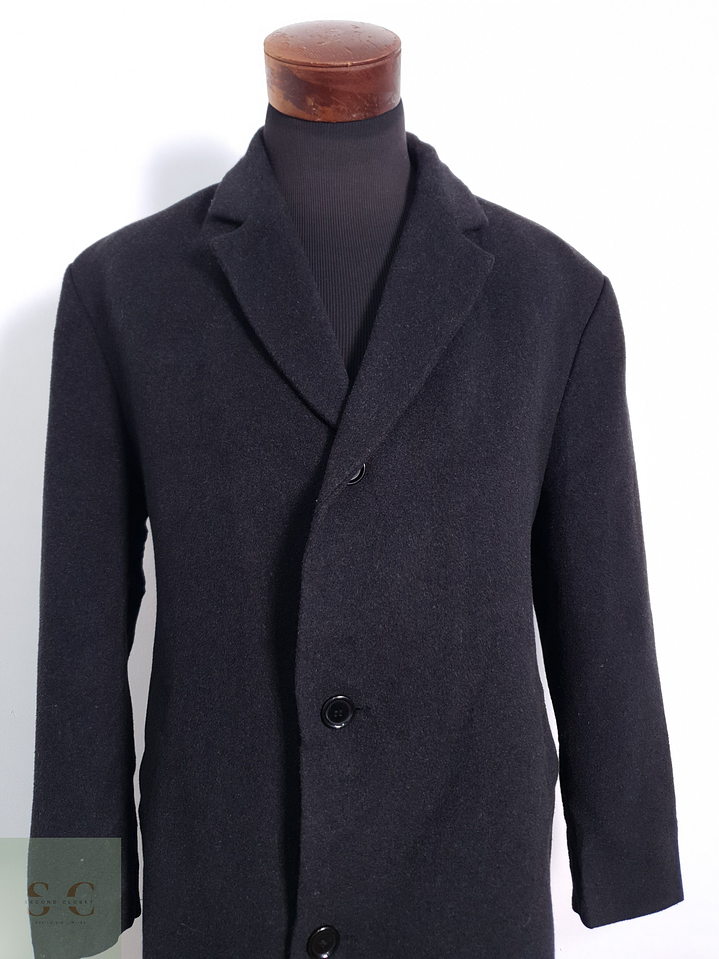 Abrigo Hombre Paolo Negrato 70% lana virgen y 10% cashmere Plomo Talla XL 7