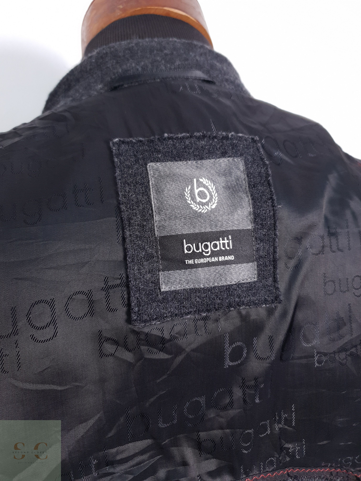 Abrigo Hombre Bugatti 75% lana Plomo Talla ML 9