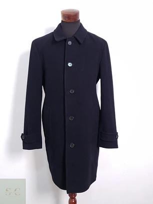 Abrigo Hombre Tailor & Son lana y cashmere Negro Talla L