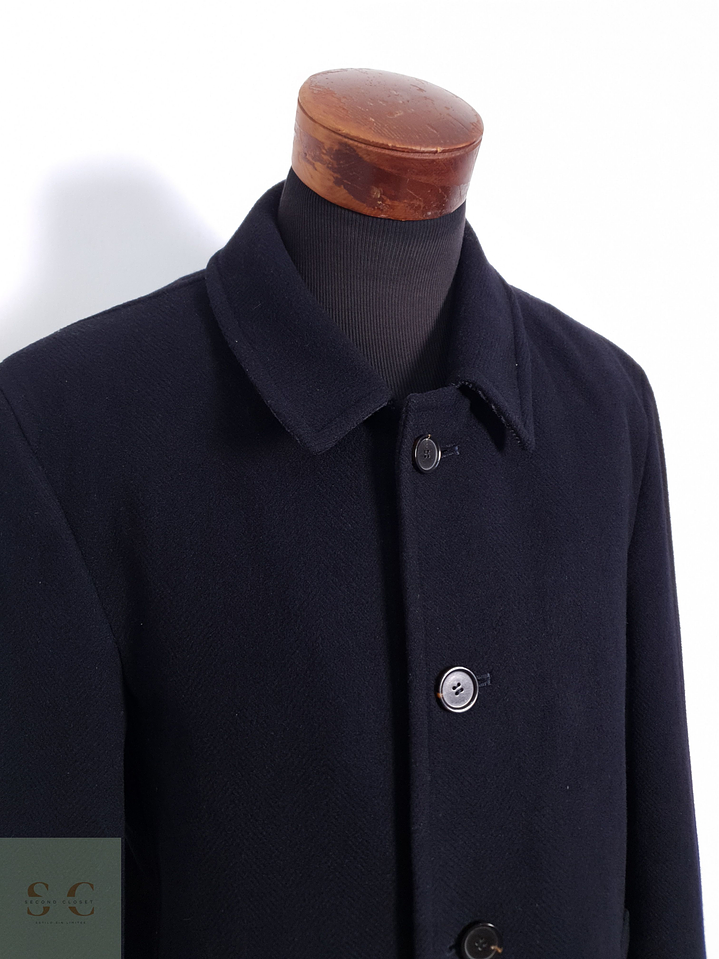 Abrigo Hombre Tailor & Son lana y cashmere Negro Talla L 3