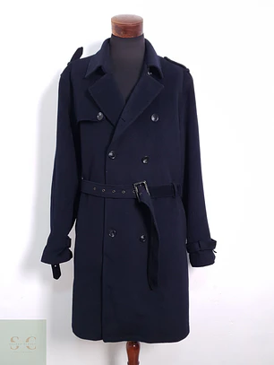 Abrigo Hombre Frencheye lana y cashmere Azul Oscuro Talla XXL