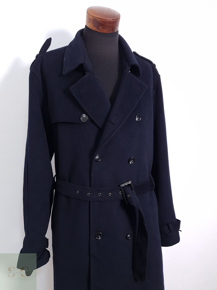 Abrigo Hombre Frencheye lana y cashmere Azul Oscuro Talla XXL 2