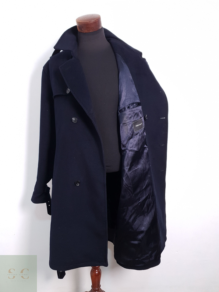 Abrigo Hombre Frencheye lana y cashmere Azul Oscuro Talla XXL 4