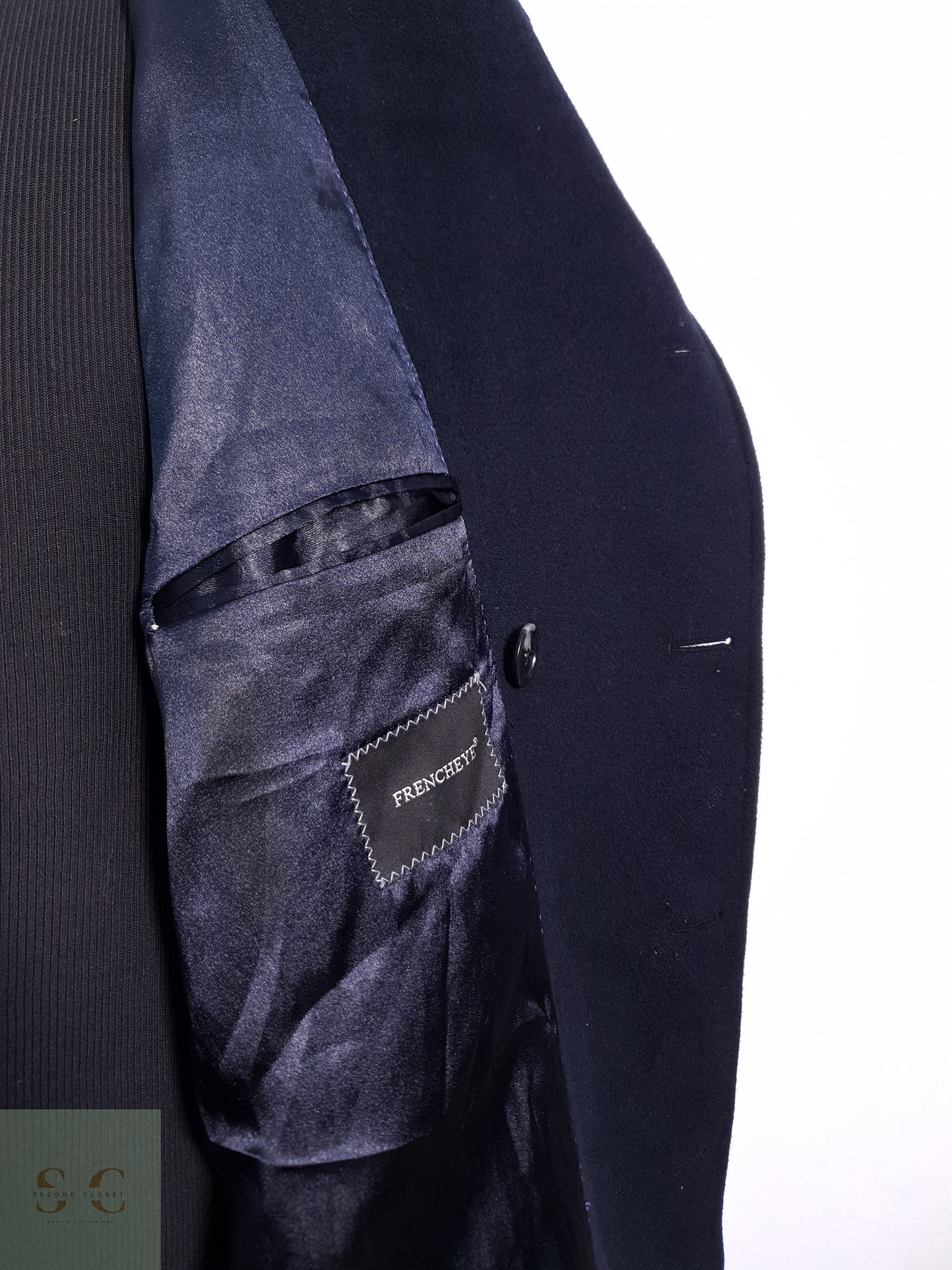 Abrigo Hombre Frencheye lana y cashmere Azul Oscuro Talla XXL 10