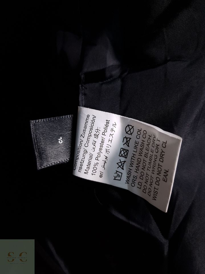 Abrigo Hombre Vintage Negro Talla M 3