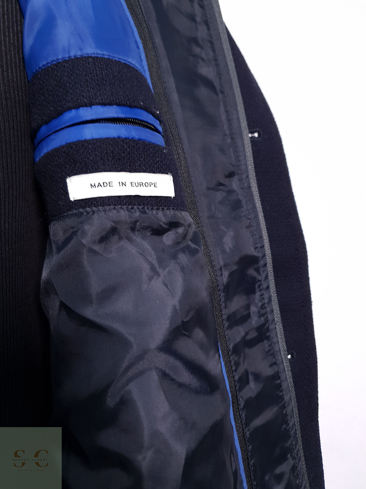 Abrigo Hombre Max Goodman lana y cashmere Azul Oscuro Talla M 6