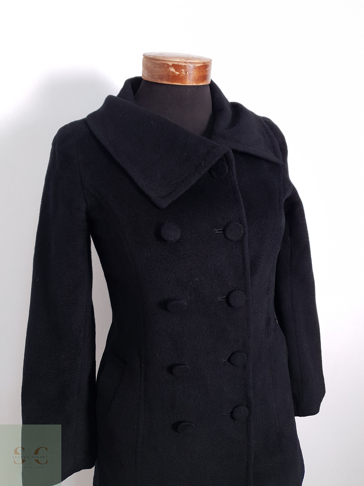 Abrigo Mujer Any Sis 65% lana Gris Talla XS 3