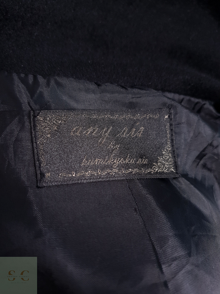 Abrigo Mujer Any Sis 65% lana Gris Talla XS 4