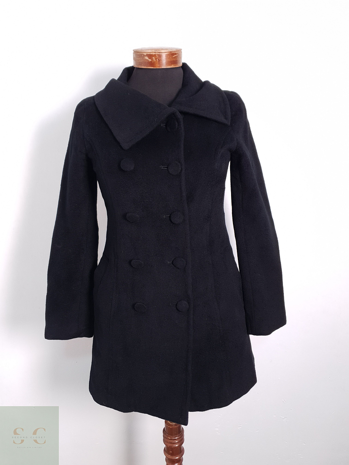 Abrigo Mujer Any Sis 65% lana Gris Talla XS 5