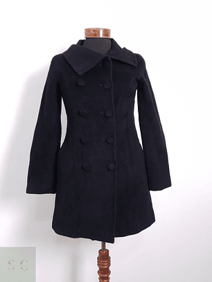 Abrigo Mujer Any Sis 65% lana Gris Talla XS