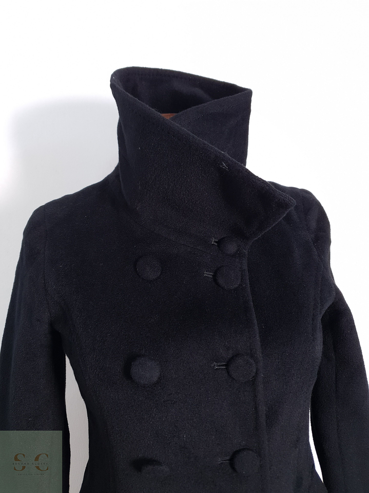 Abrigo Mujer Any Sis 65% lana Gris Talla XS 9