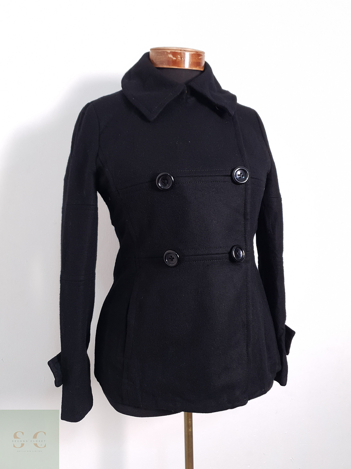 Abrigo Mujer At 100% lana Negro Talla S 3