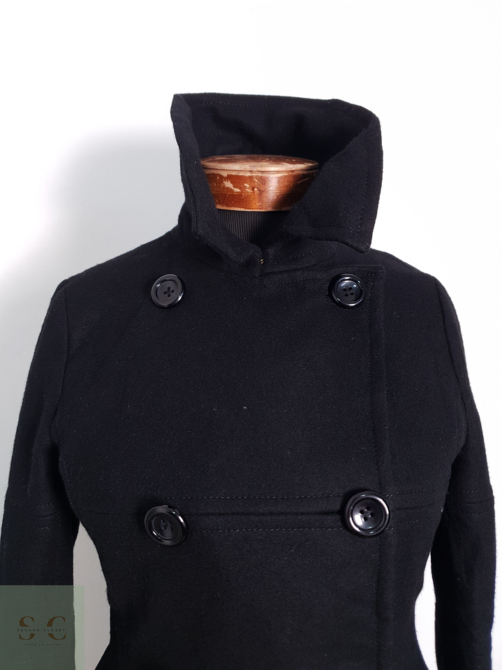 Abrigo Mujer At 100% lana Negro Talla S 7