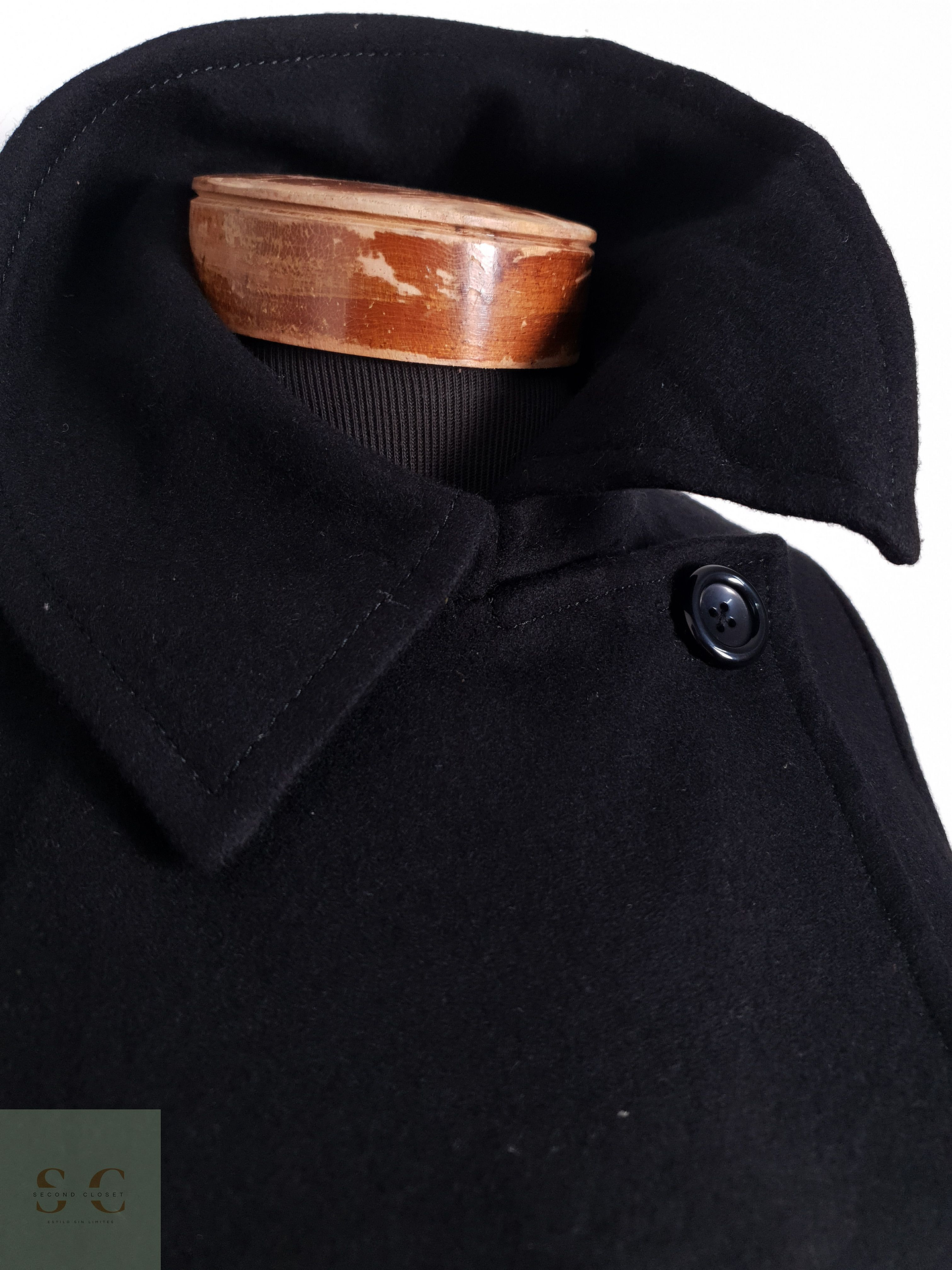 Abrigo Mujer At 100% lana Negro Talla S 8