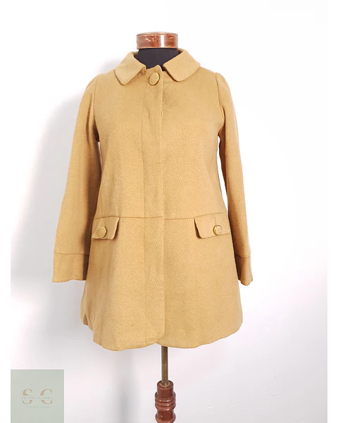 Abrigo Mujer Favori Lana Camel Talla XS
