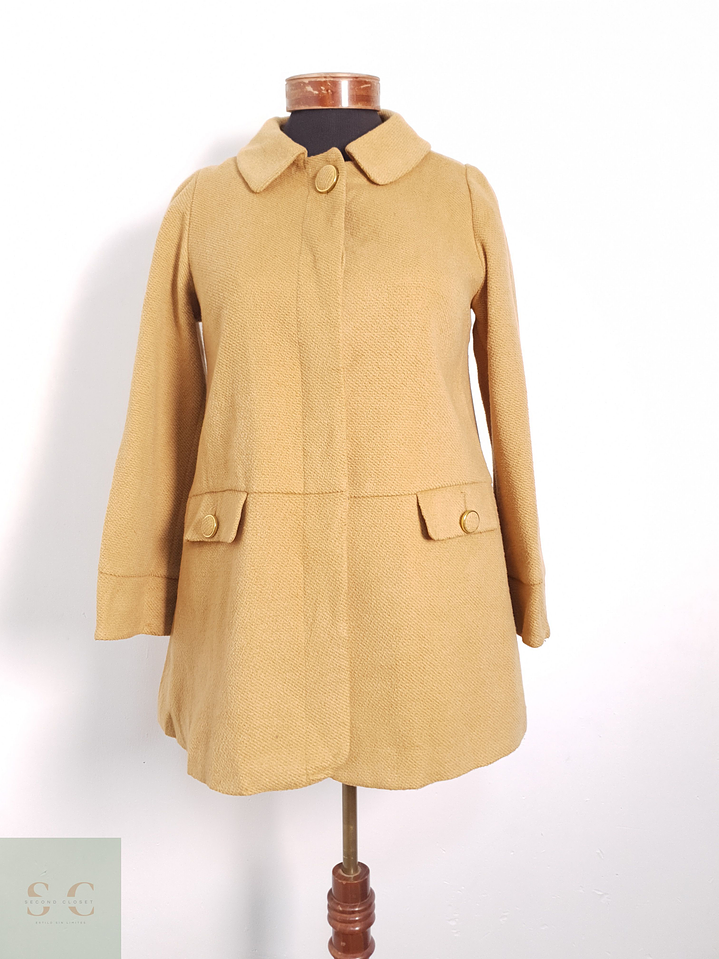 Abrigo Mujer Favori Mezcla de Lana Camel Talla XS 1