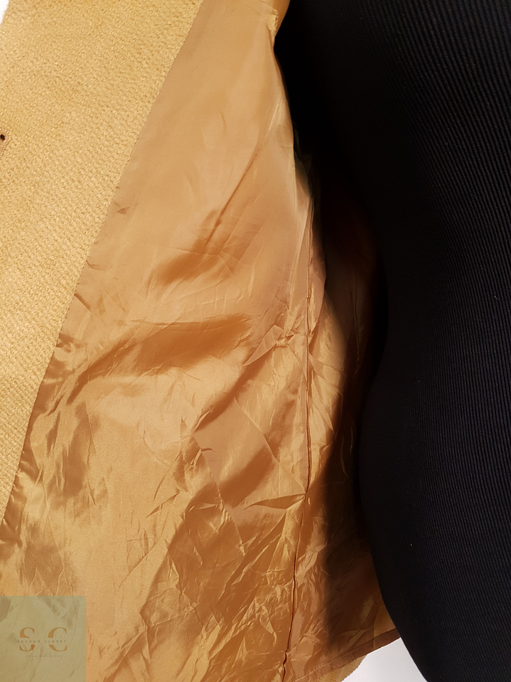 Abrigo Mujer Favori Mezcla de Lana Camel Talla XS 5